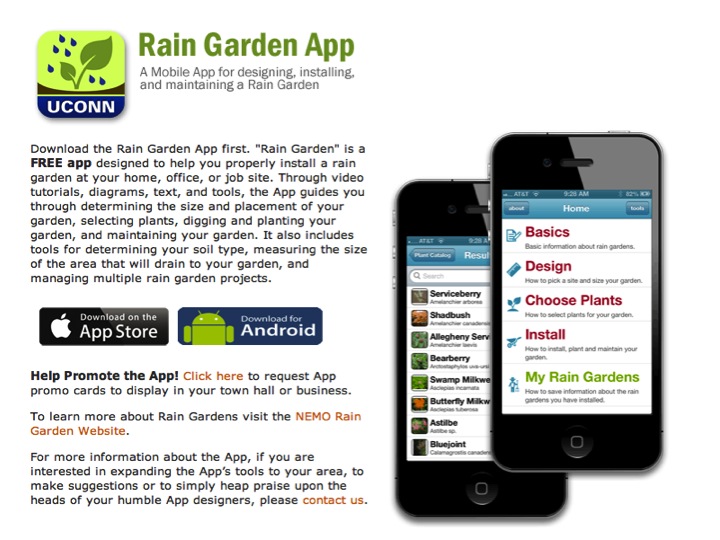 Connecticut Rain Garden App