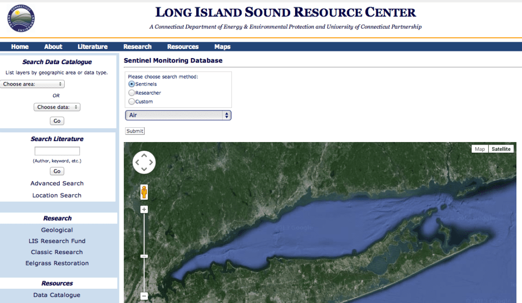 Sentinel Monitoring for Climate Change in Long Island Sound