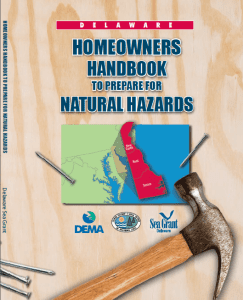 Delaware Homeowners Handbook to Prepare for Natural Hazards