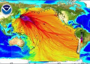 Energy plot of Honshu Tsunami