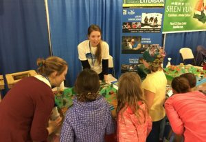 Educator Amelia Tarren leads a lesson on life in Lake Champlain