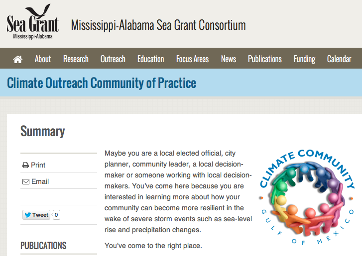 Gulf of Mexico Climate Community of Practice