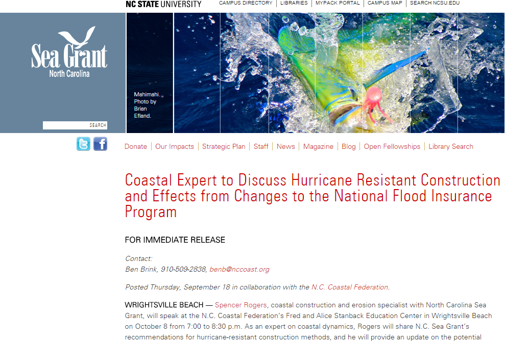Helping Coastal Communities Prepare for Flood Insurance Changes