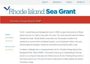 Shoreline Change Special Area Management Plan