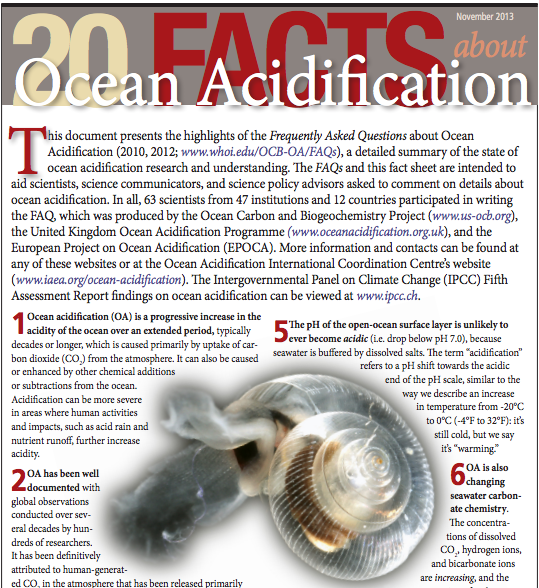 Tools for Effective Communication of Ocean Acidification Science and Policy
