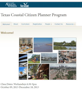 The Texas Coastal Citizen Planner program (TCCP)